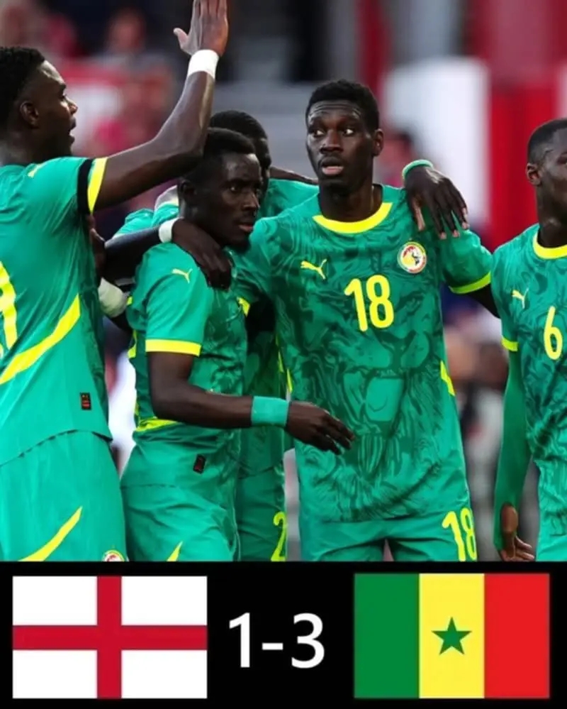 Le Sénégal signe une victoire historique contre l’Angleterre à Nottingham : 3-1 pour les Lions de la Teranga