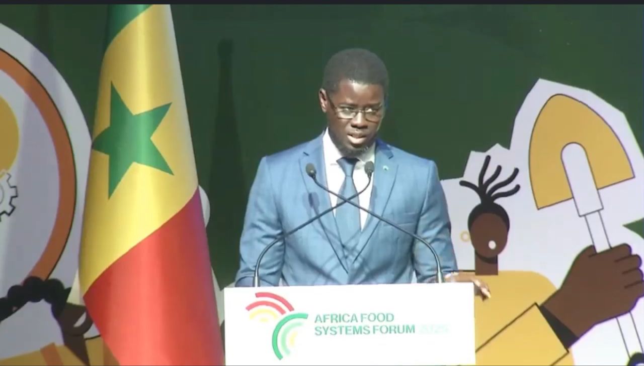 19ᵉ Forum africain des systèmes alimentaires : Diomaye Faye plaide pour une souveraineté agricole endogène