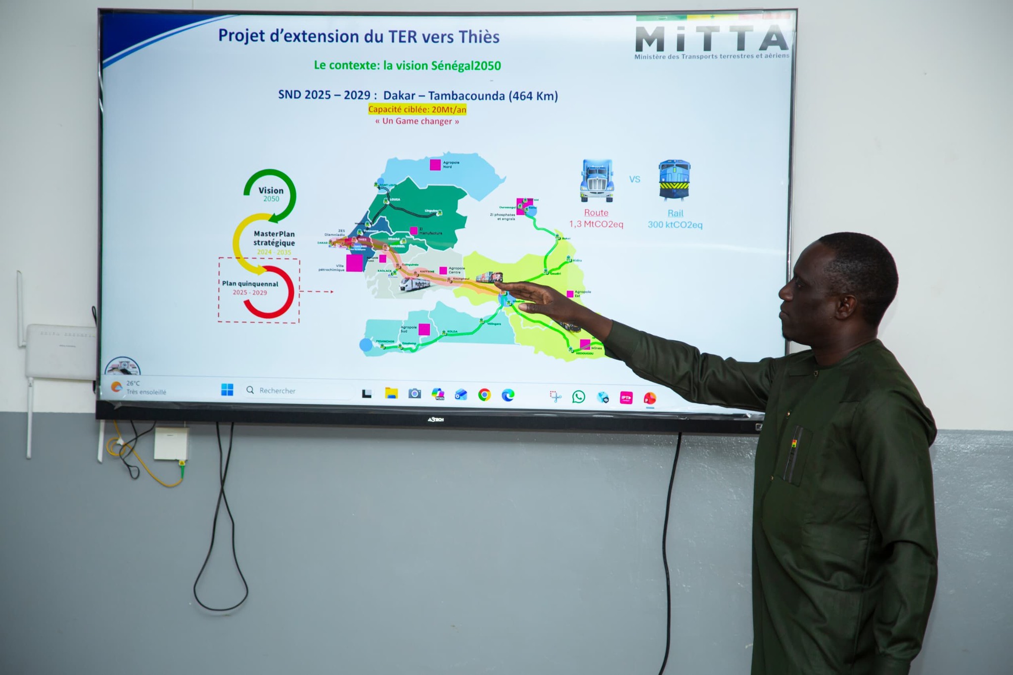 TER : cap sur Thiès, une nouvelle étape vers l’intégration territoriale